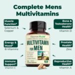 Multivitamin for Men - Daily Mens Multivitamins & Multiminerals with Vitamin D, Vitamin C, B12 Zinc & More. Essential Vitamins for Men for Energy, Focus, Stamina, Performance, Mens Health. 60 Capsules - Image 5