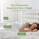 California Design Den 100% Organic Cotton Queen Sheet Set - Crisp Cotton Percale Sheets Queen, Deep Pockets, GOTS Certified, Cool and Durable Bedding Set - Ivory - Image 7