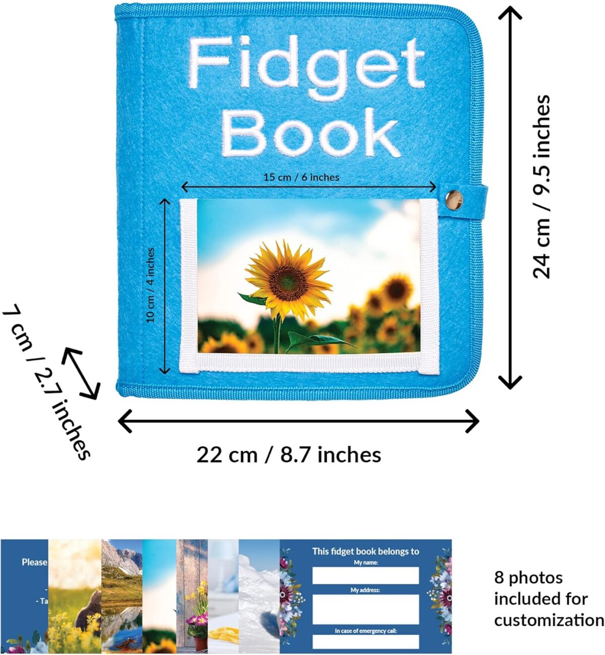Fidget Book for Elderly | Fidget Blanket for Dementia | Dementia Products for Elderly | Gift and Activities for Seniors with Alzheimer’s or Dementia | Sensory Fidget Toys - Image 5