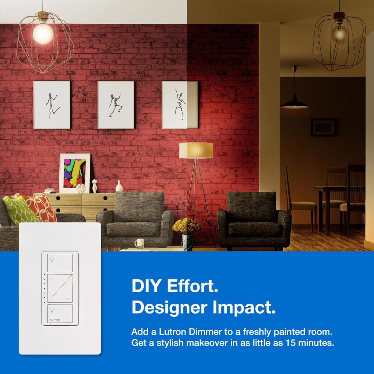Lutron Caseta Original Smart Dimmer Switch Kit, 2 Dimmer Switches, 2 Wall Plates, 2 Remotes, 2 Pedestals, and Smart Hub, Works with Alexa, Apple Home, Google Home, 3Way, 150W, No Neutral, P-BDG-PKG2W - Image 9