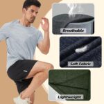 3 Pack Workout Mens Shirts - Dry Fit Causal Moisture Wicking Work Gym Athletic Short Sleeve for Basketball Running - Image 4