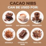 NaturaleBio Organic Raw Cacao Nibs 2 lbs. Natural and Pure. Made in Tropical Regions from The Theobroma Cacao Plant. Source of Magnesium, Potassium, and Iron. Ideal as Sugar-Free Chocolate Chips. - Image 7