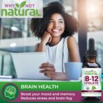 Why Not Natural Vitamin B12 Liquid Plus Folate - Organic Sublingual Extra Strength Vegan Drops - Methyl Supplement with Folinic - Image 4
