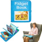 Fidget Book for Elderly | Fidget Blanket for Dementia | Dementia Products for Elderly | Gift and Activities for Seniors with Alzheimer’s or Dementia | Sensory Fidget Toys