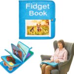 Fidget Book for Elderly | Fidget Blanket for Dementia | Dementia Products for Elderly | Gift and Activities for Seniors with Alzheimer’s or Dementia | Sensory Fidget Toys