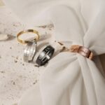 Anavia Personalized Name Date 2.5MM/4MM/7MM Stainless Steel Rings, Customized Message Dainty Plain Bands Glossy Gold Black Rings, Wedding Engagement Rings for Women Men - Image 6