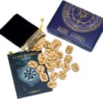 Runes Stones Set with Velvet Pouch, Instruction Guide, and Layout Chart Box for Beginners and Experienced Users - Image 3
