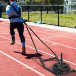Kipika Weight Sled, Workout Sled, Fitness Strength Training Sled, Speed Training Sled for Athletic Exercise, Speed Improvement, Easily Through Obstacles, Suitable for 1" & 2" Weight Plate - Image 6