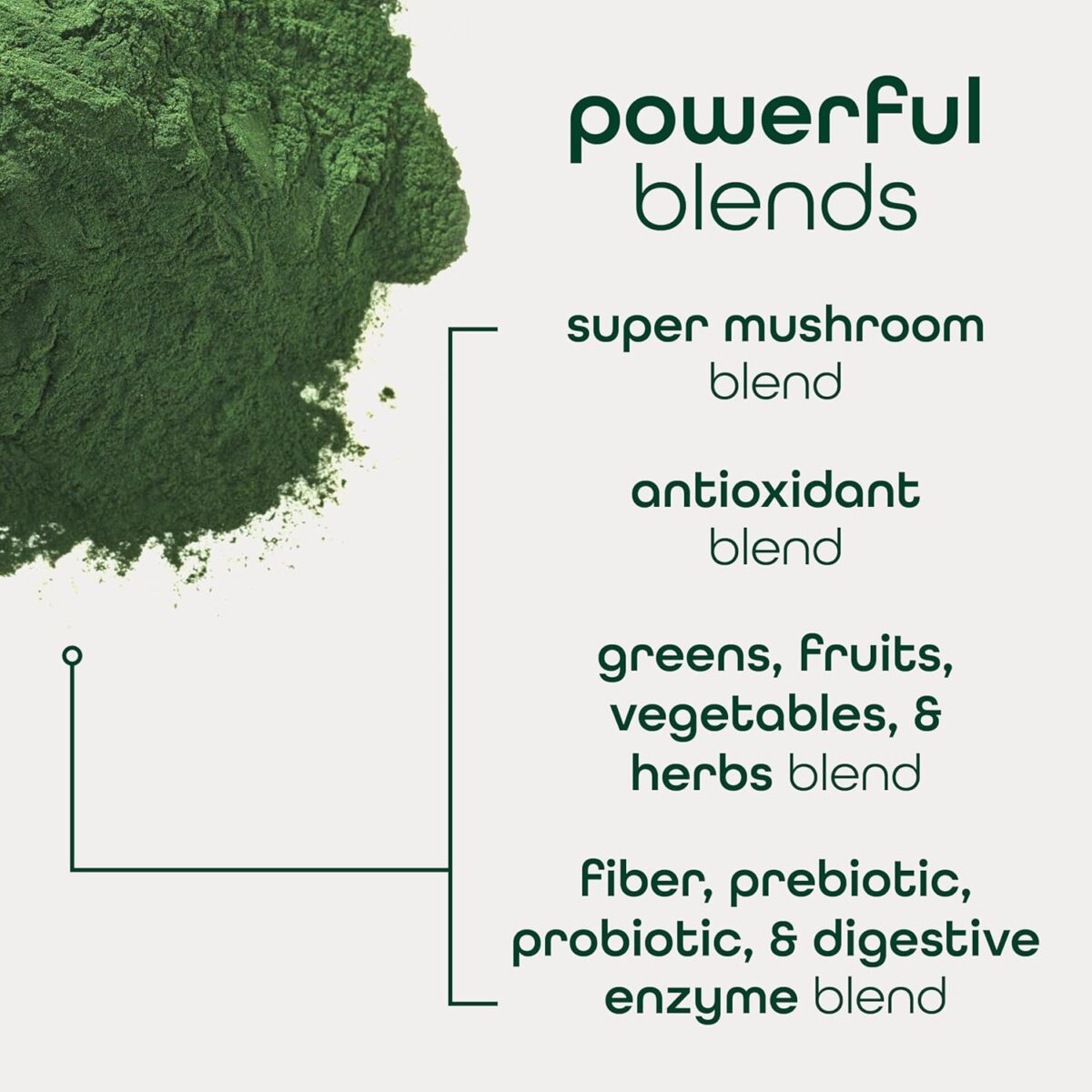 Zena Nutrition Organic Supergreens On-The-Go Powder, 70+ Superfoods, 0 Sugar, 3G Fiber, Spirulina, Chlorella, Antioxidants, Prebiotics/Probiotics, Digestive Enzymes, Green Apple, 30 Drink Mix Packets - Image 6