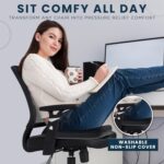 XL Extra Thick (20"x20"x2") Cooling Gel Seat Cushion for Pressure Relief Pad, Office, Gaming Chairs, Car Seat for Driving, Wheelchairs, Breathable Support, Non-Slip - Image 6