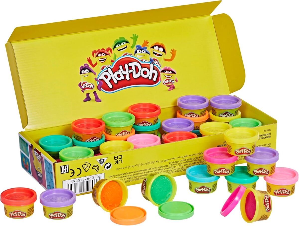 Play-Doh Bulk 42-Pack of 1-Ounce Cans, Easter Basket Stuffers for Girls & Boys, Party Favors, Kids Arts & Crafts, Preschool Toys, Ages 2+ (Amazon Exclusive) - Image 3