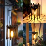 KOOPER Solar Lanterns Outdoor Waterproof, Upgraded Bright Hanging Solar Lights Outdoor Lantern, Metal Outdoor Solar Lanterns Decorative, Hanging Solar Lantern Lights for Yard Patio Garden Decor 2 Pack - Image 6