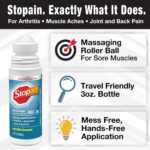 Stopain Pain Relief Roll On Gel 3oz (2 Pack) USA Made, Max Strength Fast Acting with MSM, Glucosamine, Menthol for Arthritis, Lower Back, Knee, Neck, HSA FSA Approved Topical Analgesic Products - Image 2
