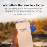 Nalgene Sustain Tritan BPA-Free Water Bottle Made with Material Derived from 50% Plastic Waste, 32 OZ, Wide Mouth, Cerulean - Image 5