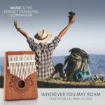 Kalimba 17 Key Thumb Piano, Portable Mahogany Mbira Finger Piano with Instruction, Carrying Bag, Tune Hammer, Holiday Gift for Kids & Adults, Light Brown - Image 8