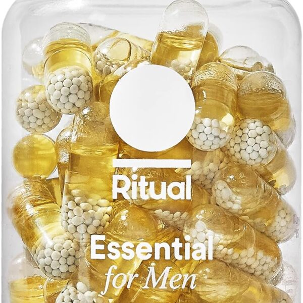 Ritual Multivitamin for Men 18+ with Zinc, Vitamin A and D3 for Immune Function Support*, Omega-3 DHA, B12, K2, Gluten Free, Non-GMO, Vegan, Mint Essenced, 30 Day Supply
