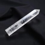 Apengshi Large Clear Quartz Natural Healing Crystal Tower 5.9"-6.3" 6 Faceted Single Point Chakra Crystal Wand Energy Meditation Stone Home Decor Collection Gift - Image 5