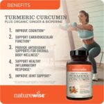 NatureWise Curcumin Turmeric 2250mg - 95% Curcuminoids & BioPerine Black Pepper Extract for Advanced Absorption - Daily Joint and Immune Health Support - Vegan, Non-GMO, 180 Count[60-Day Supply] - Image 2