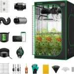 VIVOSUN GIY Smart Grow Tent System 4x4, WiFi-Integrated Grow Tent Kit, with Automate Ventilation and Circulation, Schedule Full Spectrum 200Wx2 LED Grow Light, and GrowHub E42A Controller
