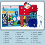 Fidget Blanket for Elderly, Dementia Alzheimers Products, Sensory Blanket Memory Loss Fidget Toys, Autistic Activities Pad, Anxiety Relief Improves Mental Stimulation - Image 6