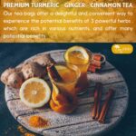 TOG999, 60 Tea Bags - Turmeric,Ginger,Cinnamon Tea,100% Natural,Hand-made Blend of Turmeric,Ginger,and Cinnamon. Eco-conscious Bags. Turmeric Ginger Herbal Tea. No Sugar,No Caffeine,No Gluten,Vegan. - Image 9