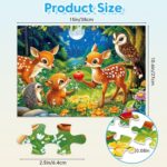 4-Pack 100 Pieces Puzzles for Kids Ages 4-6 6-8 Panda Tiger Deer Cat Puzzles 100 Pieces Jigsaw Puzzles for Kids 8-10 Year Old, Large Piece Puzzles for Seniors, Puzzles Toys for Boys and Girls - Image 6
