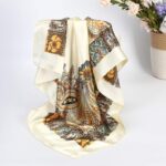AWAYTR 35” Satin Large Square Head Scarves - 4PCS Silk Like Neck Scarf Hair Sleeping Wraps Satin Silk Scarfs for Women - Image 4