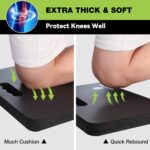WORKPRO Extra Thick Kneeling Pad, Soft Foam Cushioning for Knee, Large Foam Kneeler Mat for Gardening, Bathing Baby, Workout Supplies, 17.5 x 11 x 1.5 in, Black - Image 4