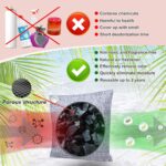 Activated Charcoal Odor Absorber 8 Pack, Nature Bamboo Charcoal Air Purifying Bag, Odor Eliminator Smell Remove Air Freshener, Moisture Absorber Deodorizer for Room, Closet, Car, Smoke, Shoe - Image 3