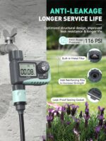 RAINPOINT Sprinkler Timer, Programmable Water Timer for Garden Hose, Outdoor Soaker Hose Timer with Rain Delay/Manual/Automatic Watering System, Digital Irrigation Timer for Yard, Lawn, 1 Outlet - Image 4