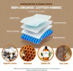 Akeeko Reusable Beeswax Food Wraps - Assorted 9 Packs, Reusable, Plastic-Free Food Storage, 5 Small, 3 Medium, 1 Large Wraps with Abstract Curves Pattern - Image 3