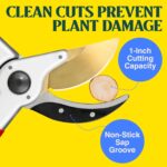 Haus & Garten ClassicPRO 8.5" Professional Premium Titanium Bypass Pruning Shears - Use As Pruners, Garden Shears, Heavy Duty Handheld Pruning Shears For Gardening, Clippers, Pruner Scissor Tool - Image 5