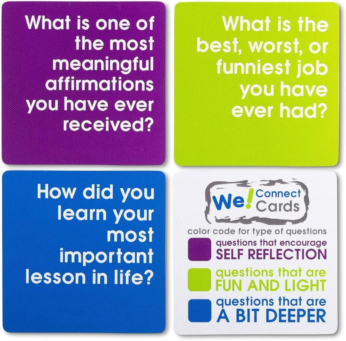 Connect Cards - Icebreaker Conversation Starter Card Games | Team Building Game for Work | Group Connection Activities for Adults | Featured by TEDx (60 Cards) - Image 4