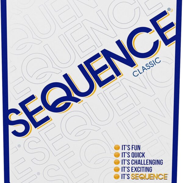 SEQUENCE- Original SEQUENCE Game with Folding Board, Cards and Chips by Jax ( Packaging may Vary ) White, 10.3" x 8.1" x 2.31"