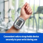 Medline Digital Wrist Blood Pressure Monitor, BP Cuff with Batteries Included (60 Reading Memory) - Image 3