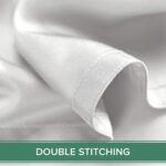 King Sheets by Pure Bamboo, Genuine 100% Organic Viscose Derived from Bamboo Bed Sheet Set, Luxuriously Soft & Cooling, Double Stitching, Lifetime Quality Promise (King, White) - Image 8