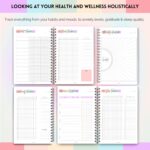 Wellness Journal - 90 Day Health, Fitness, Gratitude, Mindfullness, Wellbeing, Habit, Goals, Diet & Food Tracker - A5 (Pastel Rainbow) - Image 5