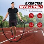 Jump Rope, Weighted Jump Ropes for Men women, 2.8lb 3.8lb 5lb Heavy Skipping Rope for Exercise, Adult Jumpropes for Home Workout, Improve Strength and Building Muscle,Total Body Workout Equipment - Image 3