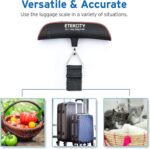 Etekcity Luggage Scale for Travel Essentials, Digital Suitcase Weight Scale with Hook, Travel Accessories for Portable Hanging Baggage, 110 Pounds, Battery Included - Image 3
