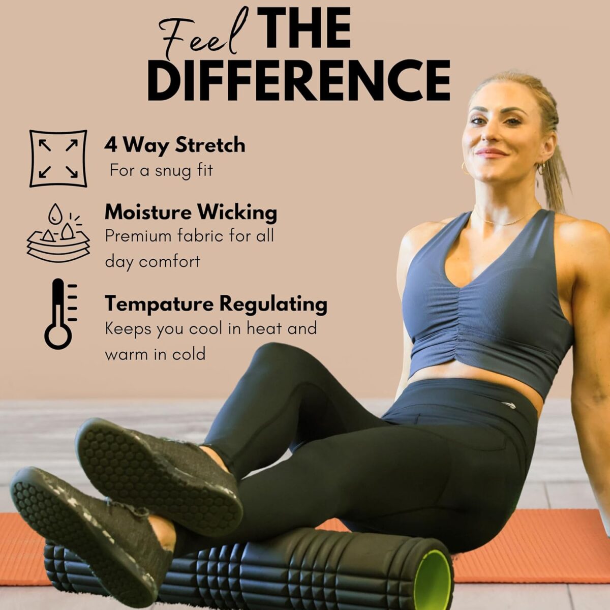 Compression Leggings for Women, Tummy Control Workout Gym Running Yoga Pants - Image 5