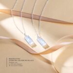 HOPE LOVE SHINE New Beginnings Rainbow Moonstone Sterling Silver Necklace for Women - Image 3