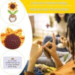 Gossby Handmade Positive Sunflower Doll Crochet with Card - This is A Little Reminder - Appreciation Gift for Coworker, Friend, Teacher, Sister, Mom - Christmas, Birthday, Thank You Gift Women, Men - Image 7