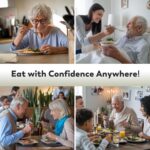 BUNMO Utensils for Elderly, Arthritis, Weak Hand Grip & Handicapped - Convenient Travel Pouch - for Tremors and Parkinsons Patients - Stainless Steel - Eat Independently - Weighted 4 Piece Set - Image 5