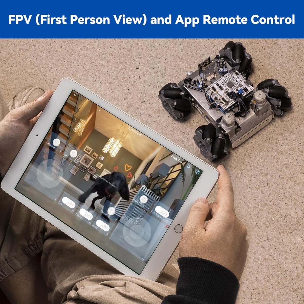 SunFounder Smart Robot Car Kit Compatible with Arduino UNO R3, FPV, ESP32 CAM, APP Romote Control, Educational Toy Robotic Kit for Teens and Adults - Image 6