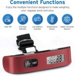Etekcity Luggage Scale for Travel Essentials, Digital Suitcase Weight Scale with Hook, Travel Accessories for Portable Hanging Baggage, 110 Pounds, Battery Included - Image 2