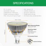 LED Grow Light Bulbs for Indoor Plants Full Spectrum, 320W Equivalent Plant Light Bulb, 4000K Plant Grow Light Bulb, Grow Bulb E26 Base, Grow Light for Indoor Plants, Seed Starting, Pack 1 - Image 6