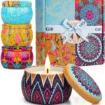 Yinuo Candle Scented Candles Gifts for Women, Aromatherapy Candles for Home Scented, Women Gifts, Soy Candle Gift Set for Wife Friends Bath Yoga Mother's Day Birthday Christmas Thanksgiving