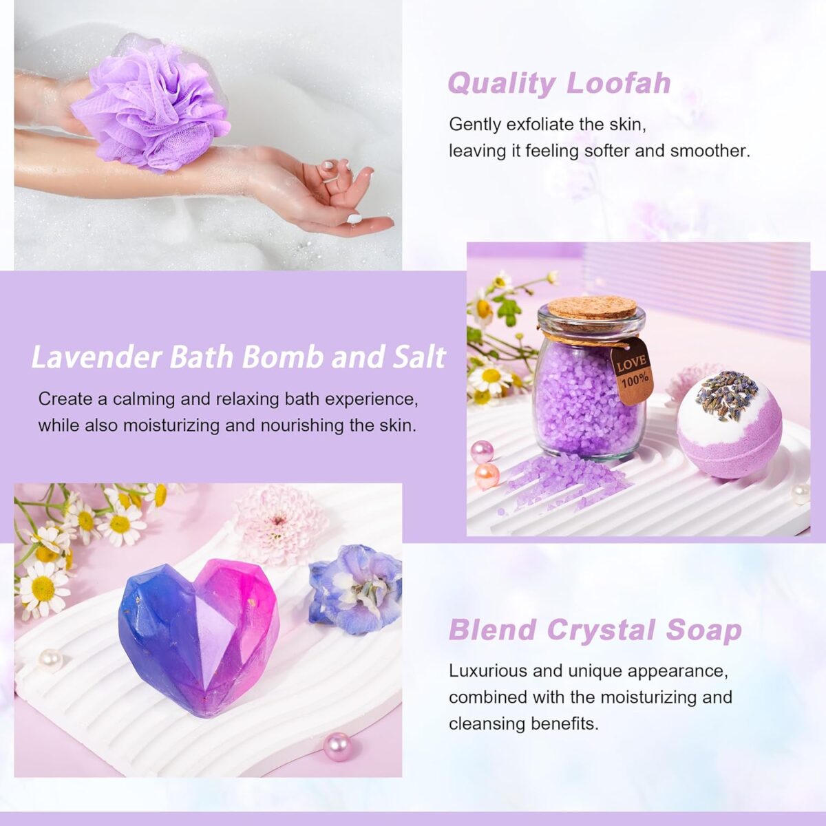 LUCOTIYA Gifts for Women, Mother's Day Gifts Basket for Woman Birthday Wine Tumbler Self Care Package Gift for Mom, Bestie, Her, Sister, Wife, Auntie Thank You Gift for Women Teacher Appreciation - Image 6
