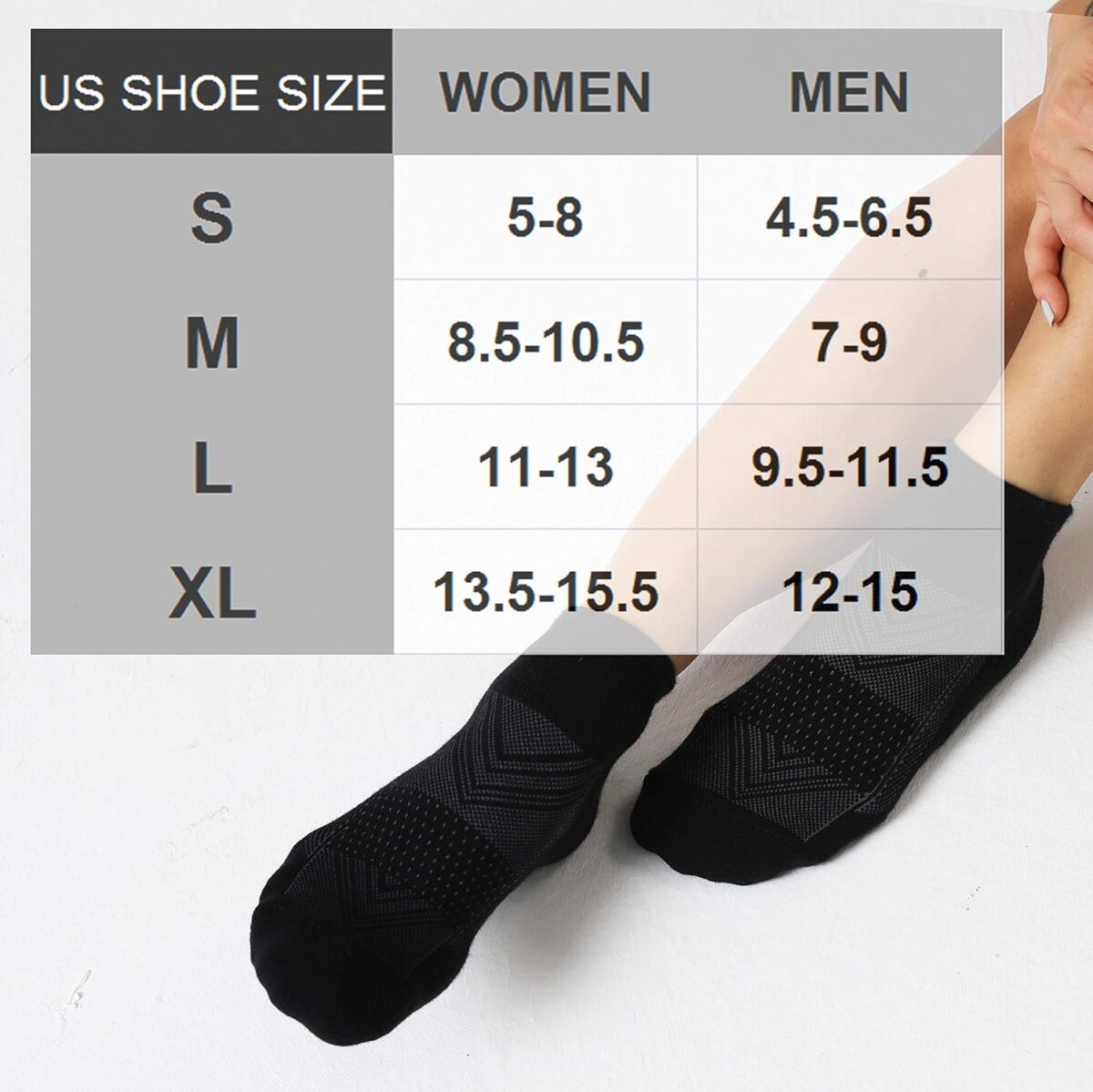 CelerSport 6 Pack Men's Ankle Socks with Cushion, Sport Athletic Running Socks - Image 2