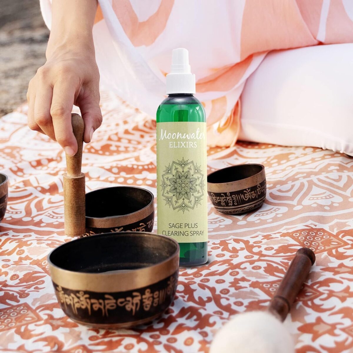 White Sage Smudge Spray for Spiritual Cleansing & Aura Protection, Sage Spray for Cleansing Negative Energy & Protection, Home & Meditation, Clear Quartz Reiki Energized Aromatherapy Room Spray - 4oz - Image 8